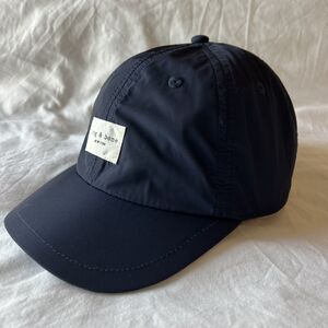 Rag & Bone Hat Baseball Cap Blue Polyester Cream Patch Adjustable Lightweight